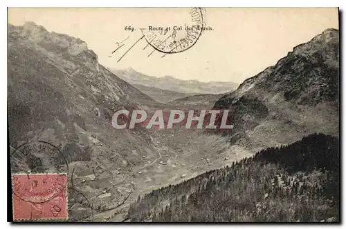 Cartes postales Route et Col des Avavis