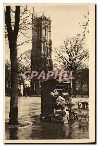 Ansichtskarte AK Paris en Flanant La Tour St Jacques