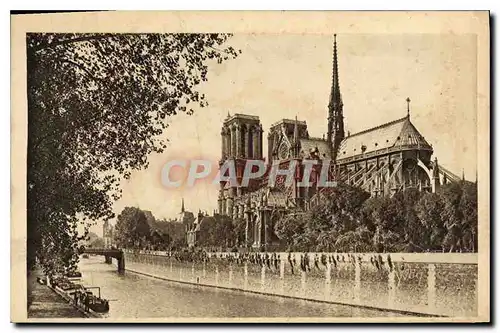 Ansichtskarte AK Paris en Flanant Notre Dame et le Square de l'Archeveche