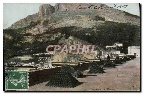 Cartes postales L'artillerie de Monaco