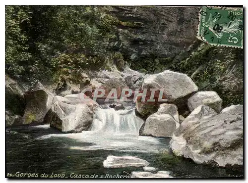 Cartes postales Gorges du Loup Cascade et rochers