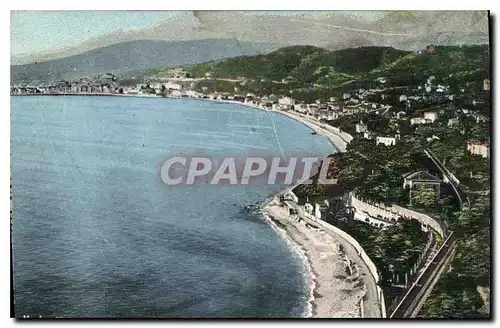 Cartes postales Menton Vue generale prise de la frontiere