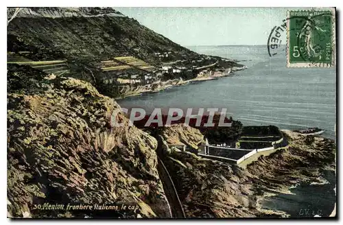 Cartes postales Menton Frontiere Italienne le cap