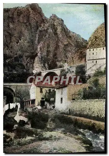 Ansichtskarte AK Le pont St louis a Menton La frontiere