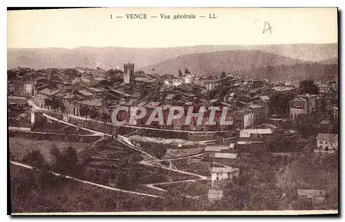 Cartes postales Vence Vue generale