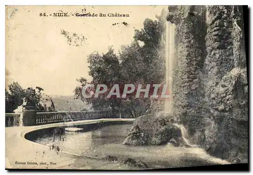 Cartes postales Nice Cascade du Chateau