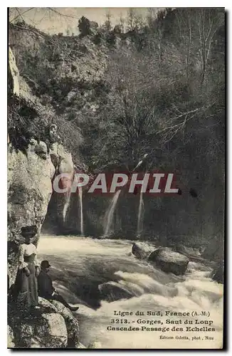 Cartes postales Ligne du Sud France AM Gorges Saut du Loup Cascades Passage des Echelles