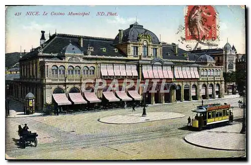 Cartes postales Nice Le Casino Municipal Tramway