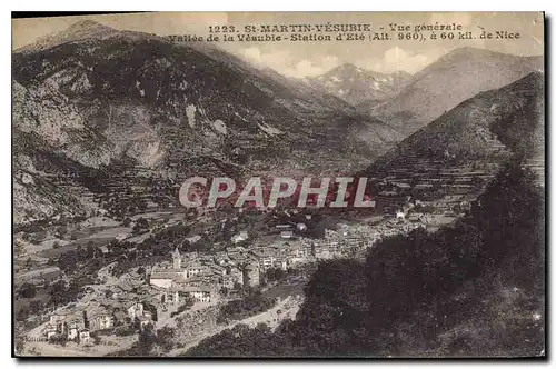 Cartes postales St Martin Vesubie Vue generale Vallee de la Vesuble Station d'Ete