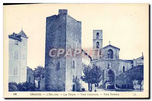 Ansichtskarte AK Grasse L'Eglise La Tour