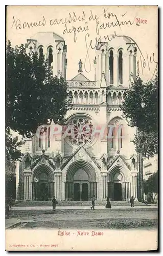 Cartes postales Nice Eglise Notre Dame