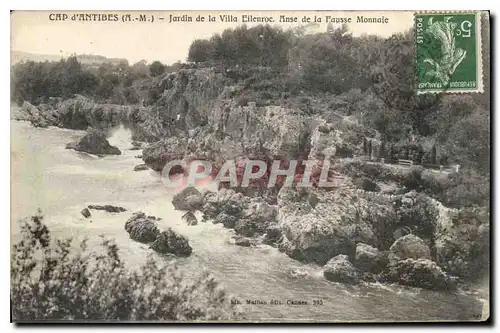 Cartes postales Cap d'Antibes AM Jardin de la Ville Lilenroc Anse de la Fausse Monnaie