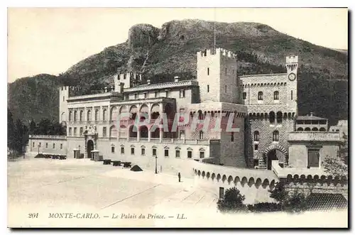 Cartes postales Monte Carlo Le Palais du Prince