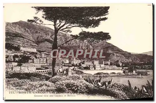 Cartes postales Monte Carlo Vue generale