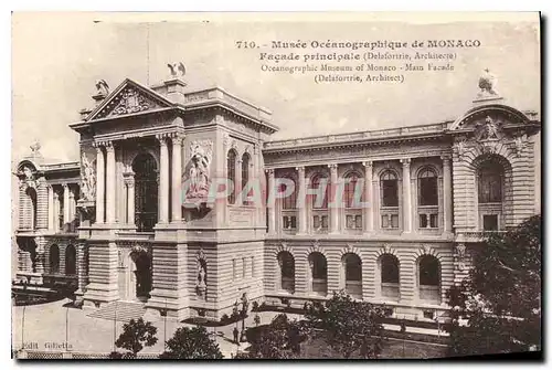 Ansichtskarte AK Musee Oceanograhique de Monaco Facade principale