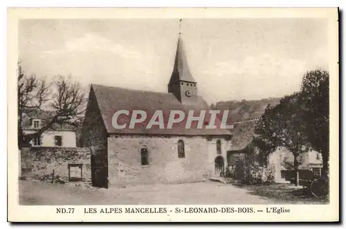 Ansichtskarte AK Les Alpes Mancelles St Leonard des Bois L'Eglise