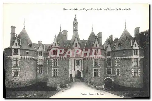 Ansichtskarte AK Bonnetable Facade Principale du Chateau de Bonnetable