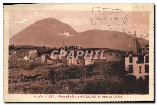 Cartes postales Vue generale d'Orcine et Puy de Dome