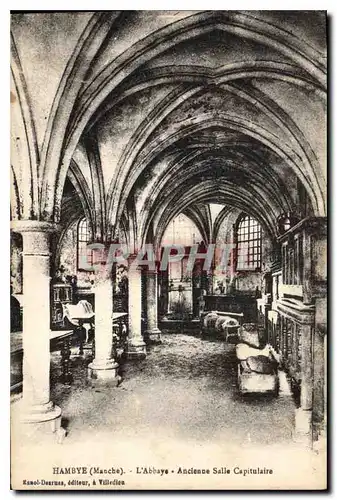 Cartes postales Hambye Manche L'Abbaye Ancienne Salle Capitulaire