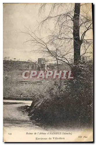 Cartes postales Ruines de l'Abbaye d'Hambye Manche Environs de Villedieu