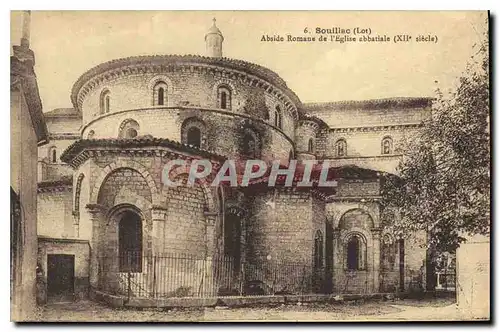 Ansichtskarte AK Souillac Lot Abside Romane de l'Eglise abbatiale