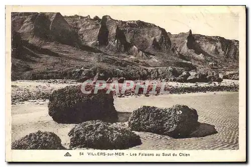 Cartes postales Villers sur Mer Les Falaises au Saut du Chien