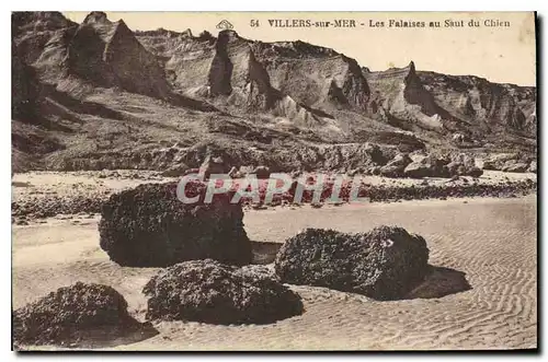 Ansichtskarte AK Villers sur Mer Les Falaises au Saut du Chien