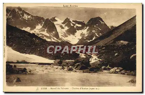 Ansichtskarte AK Les Alpes Massif du Pelvous Chalets d'Arraine