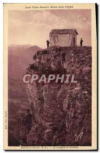 Cartes postales Les Plus Beaux Sites des Alpes Digne les Bains SA La Chapelle de Cousson