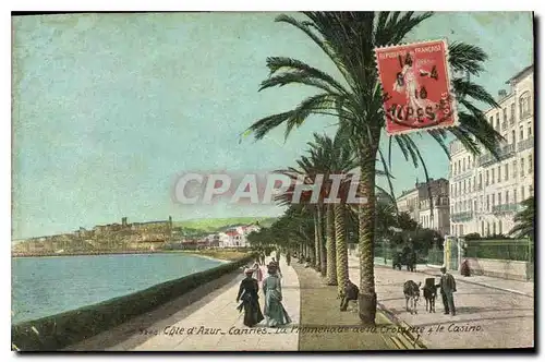 Cartes postales Cote d'Azur Cannes La Promenade de la Croisette le Casino