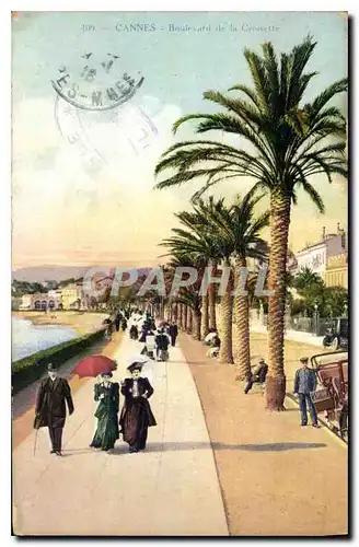 Cartes postales Cannes Boulevard de la Croisette