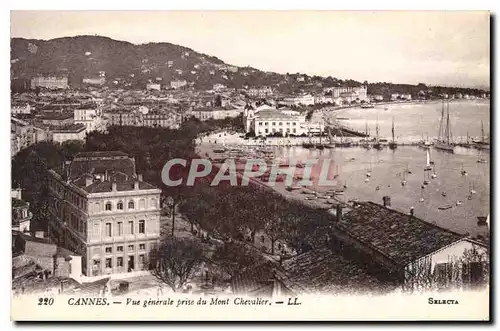 Cartes postales Cannes Vue generale prise du Mont Chevalier