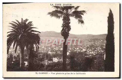 Ansichtskarte AK Cannes Vue generale prise de la Californie