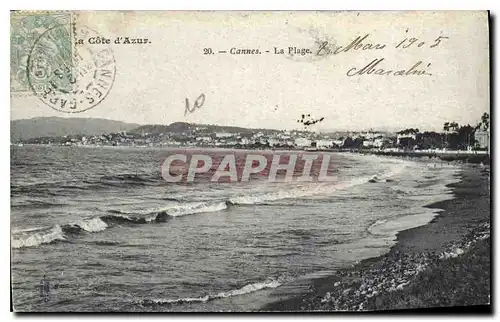 Cartes postales Cannes La Plage