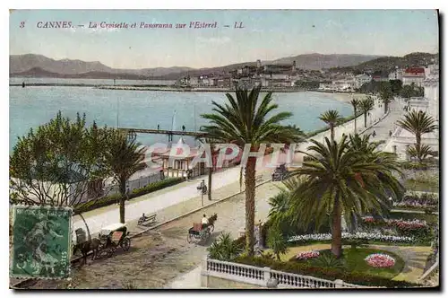 Cartes postales Cannes La Croisette et Panorama sur l'Esterel