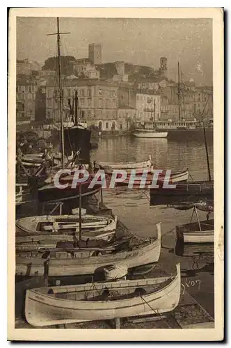 Cartes postales Cannes Le Port et le Mont Chevalier Bateaux