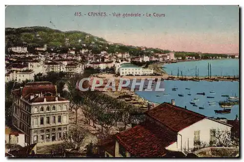 Cartes postales Cannes Vue generale Le Cours