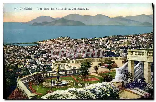 Cartes postales Cannes Vue prise des Villas de la Californie