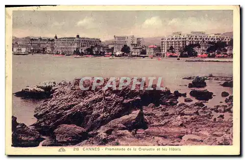 Cartes postales Cannes Promenade de la Croisette et les Hotels