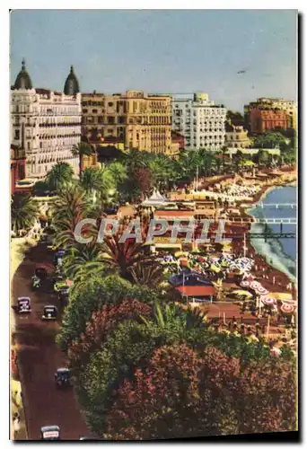 Cartes postales Cannes AM La Plage et les Hotels