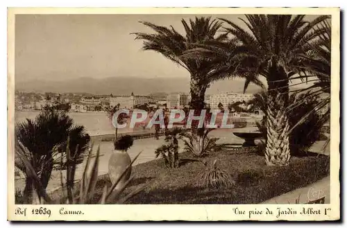 Cartes postales Cannes Vue prise du Jardin Albert 1er