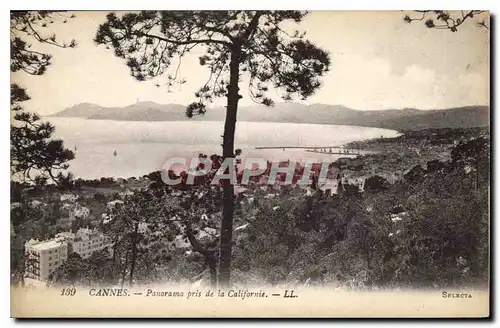 Cartes postales Cannes Panorama pris de la Californie