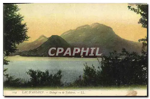 Cartes postales Lac d'Annecy Duingt vu de Talloires