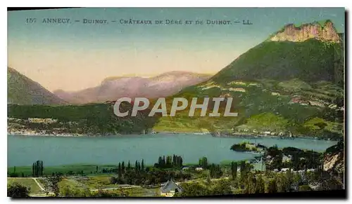 Cartes postales Annecy Duingt Chateaux de Dere et de Duingt