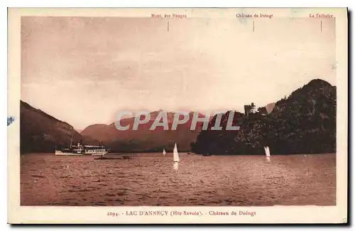 Cartes postales Lac d'Annecy Hte Savoie Chateau de Duingt