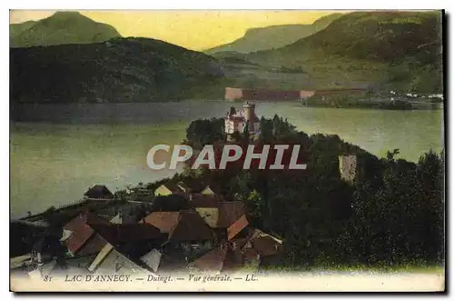 Cartes postales Lac d'Annecy Duingt Vue generale