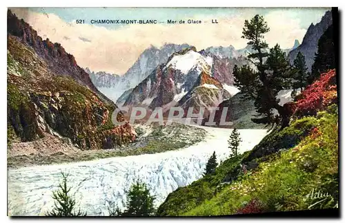 Cartes postales Chamonix Mont Blanc Mer de Glace