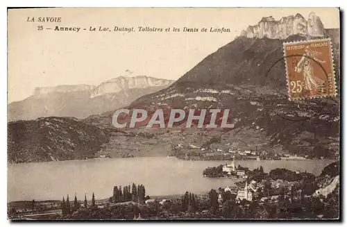 Cartes postales Annecy Le Lac Duingt Talloires et les Deis de Lanfon