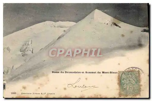 Ansichtskarte AK Bosse du Dromadaire et Sommet du Mont Blanc