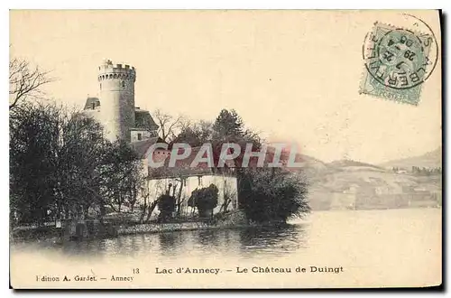 Cartes postales Lac d'Annecy Le Chateau de Duingt